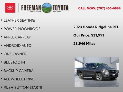 2023 Honda Ridgeline RTL