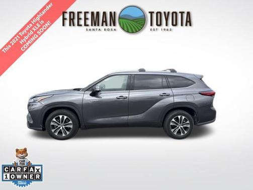 Magnetic Gray Metallic 2021 Toyota Highlander Hybrid XLE