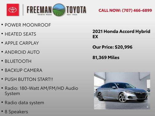 2021 Honda Accord Hybrid EX