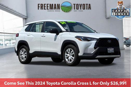 Wind Chill Pearl 2024 Toyota Corolla Cross L