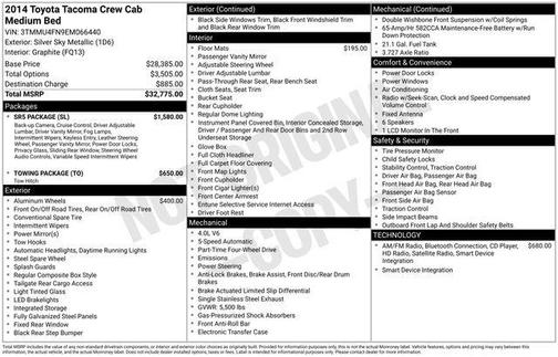 2014 Toyota Tacoma Base