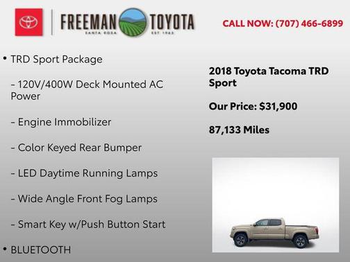 2018 Toyota Tacoma TRD Sport