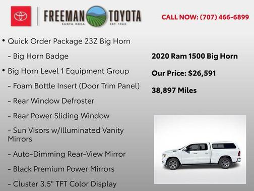 2020 RAM 1500 Big Horn/Lone Star