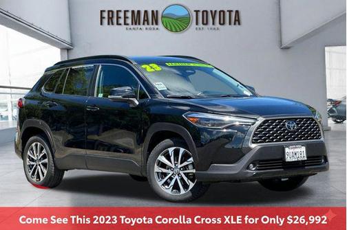 Jet Black 2023 Toyota Corolla Cross XLE