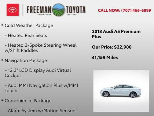 2018 Audi A5 2.0T Premium Plus