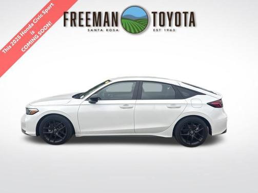 Platinum White Pearl 2025 Honda Civic Sport