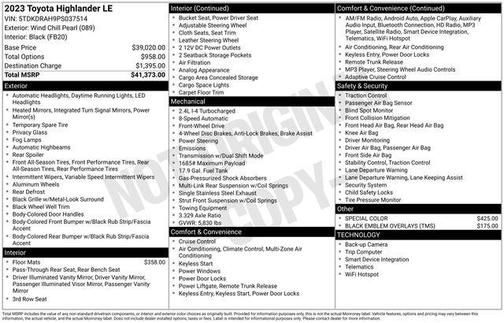2023 Toyota Highlander LE