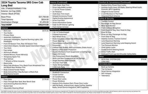 Ice Cap 2024 Toyota Tacoma SR5