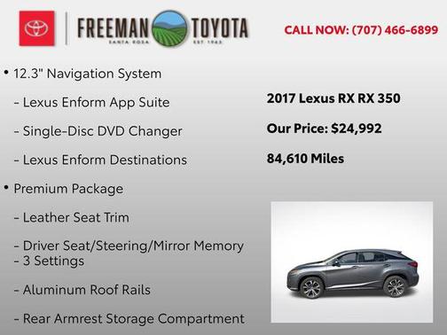 2017 Lexus RX 350 Base