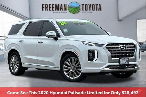 Hyper White 2020 Hyundai PALISADE Limited