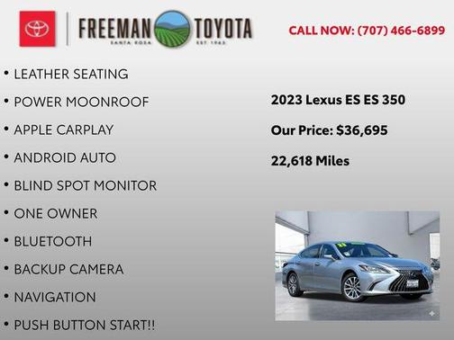 Iridium 2023 Lexus ES 350 Base