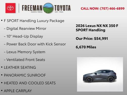 Cloudburst Gray 2026 Lexus NX 350 F SPORT Handling