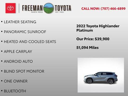 2022 Toyota Highlander Platinum
