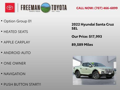 2022 Hyundai SANTA CRUZ SEL