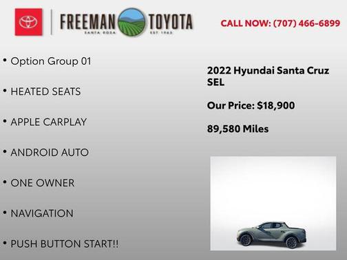 2022 Hyundai SANTA CRUZ SEL