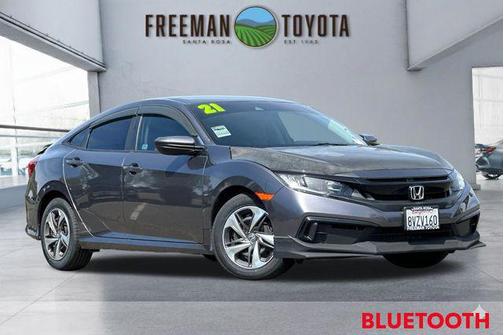 Modern Steel Metallic 2021 Honda Civic LX