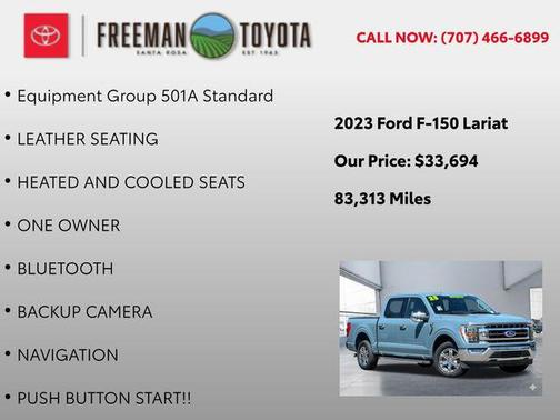 Area 51 Blue 2023 Ford F-150 Lariat