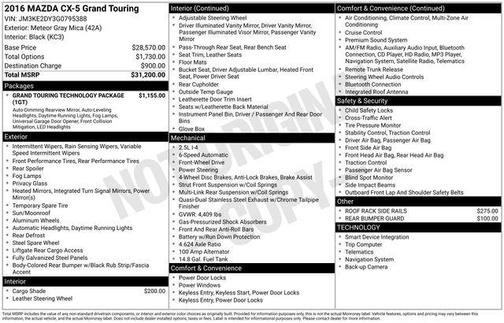 2016 Mazda CX-5 Grand Touring