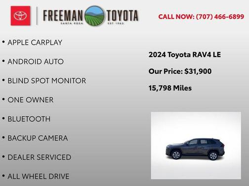Magnetic Gray Metallic 2024 Toyota RAV4 LE