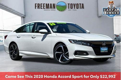 Platinum White Pearl 2020 Honda Accord Sport 1.5T