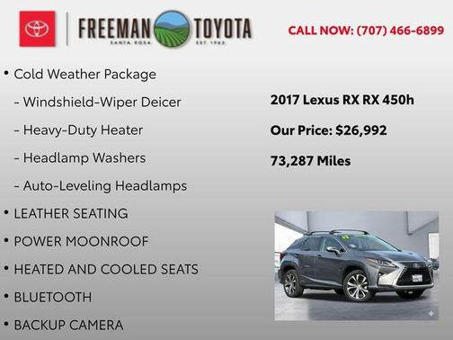 2017 Lexus RX 450h Base