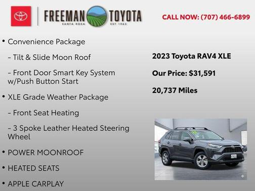 Magnetic Gray Metallic 2023 Toyota RAV4 XLE