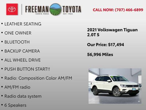 2021 Volkswagen Tiguan 2.0T S 4MOTION