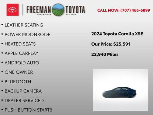 2024 Toyota Corolla XSE