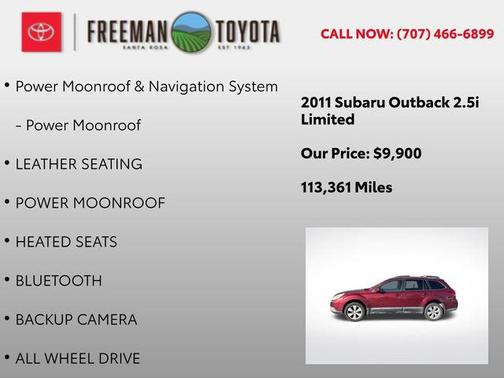 2011 Subaru Outback 2.5 i Limited