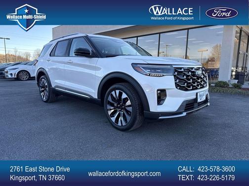Star White 2026 Ford Explorer Platinum