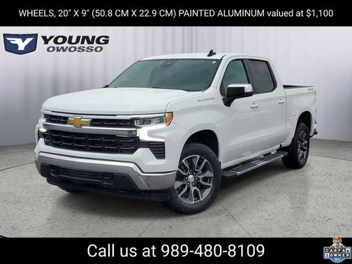 Summit White 2023 Chevrolet Silverado 1500 LT