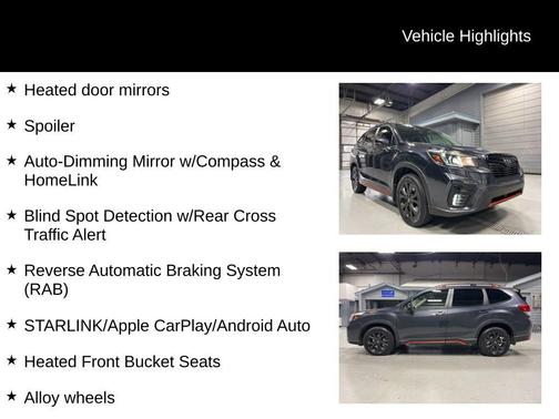 Dark Gray Metallic 2019 Subaru Forester Sport