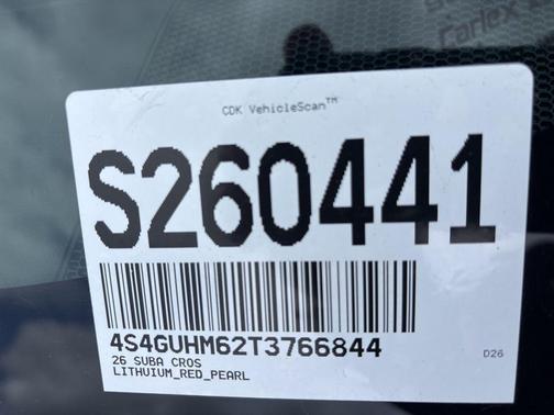 Lithium Red Pearl 2026 Subaru Crosstrek Limited