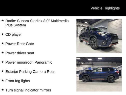 Dark Blue Pearl 2022 Subaru Forester Sport