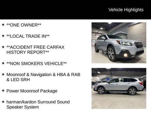 Ice Silver Metallic 2019 Subaru Outback 2.5i Limited