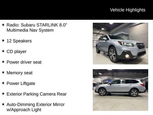 Ice Silver Metallic 2019 Subaru Outback 2.5i Limited