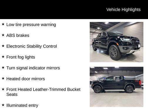 Shadow Black Metallic 2021 Ford Ranger Lariat