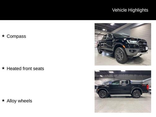 Shadow Black Metallic 2021 Ford Ranger Lariat