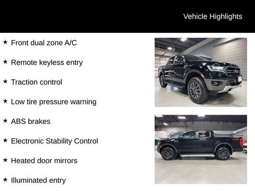 Shadow Black Metallic 2021 Ford Ranger Lariat