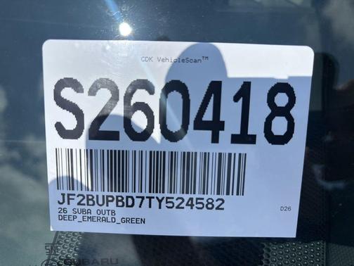 Deep Emerald Green 2026 Subaru Outback Premium