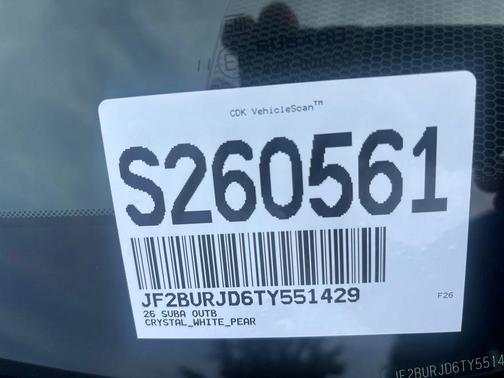 Crystal White 2026 Subaru Outback Touring XT