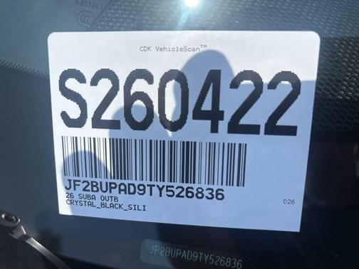 Crystal Black 2026 Subaru Outback Premium