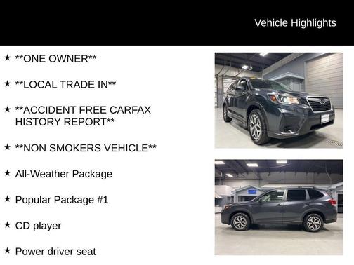 Dark Gray Metallic 2019 Subaru Forester Premium