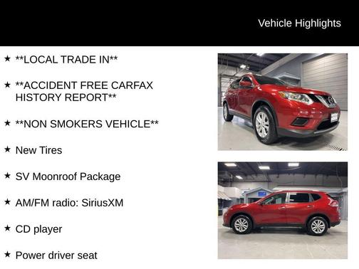 Cayenne Red 2016 Nissan Rogue SV