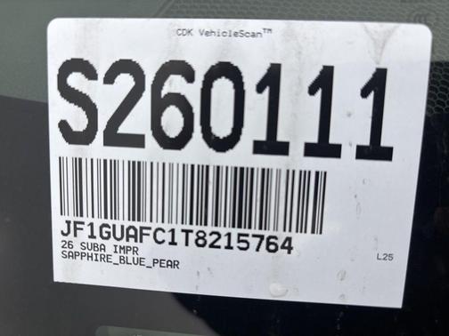 2026 Subaru Impreza Sport