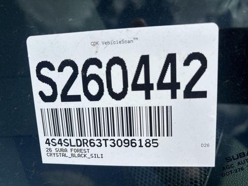 Crystal Black 2026 Subaru Forester Limited