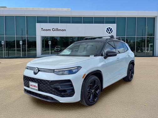 Opal White W/Deep Black Roof 2026 Volkswagen Tiguan 2.0T SE R-Line Black