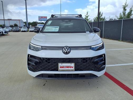 Opal White W/Deep Black Roof 2026 Volkswagen Tiguan 2.0T SE R-Line Black