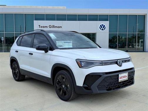 Pure White 2026 Volkswagen Taos 1.5T SE Black