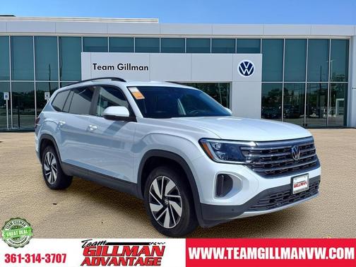 Pure White 2025 Volkswagen Atlas 2.0T SE w/Technology